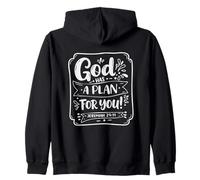 God Has A Plan For You - Jeremiah 29:11 Zip Hoodie