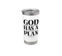 God Has A Plan - Jeremiah 29:11 Stainless Steel Insulated Tumbler