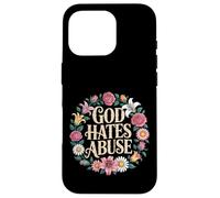 God Hates Abuse Religion Justice Bible - Case for iPhone 16 Pro