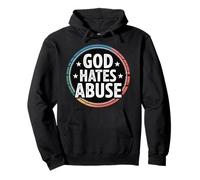 God Hates Abuse Religion Justice Bible - Pullover Hoodie