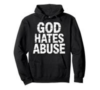 God Hates Abuse Religion Justice Bible - Pullover Hoodie