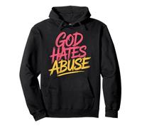 God Hates Abuse Religion Justice Bible - Pullover Hoodie
