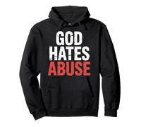 God Hates Abuse Religion Justice Bible - Pullover Hoodie