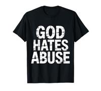 God Hates Abuse Religion Justice Bible - T-Shirt