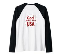 God help the USA America is bleeding stop the violence again Raglan Baseball Tee