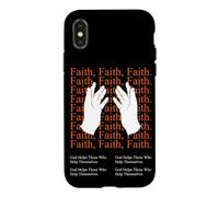 God Helps Those Who Help Themselves Motivational Quote Case for iPhone X/XS