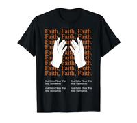 God Helps Those Who Help Themselves Motivational Quote Value Graphic T-Shirt, Men, Black, L