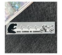 God Illuminates My Path Sticker Motorcycle Body Fuel Tank Helmet Waterproof Decoration Vinyl(C,25x7cm)