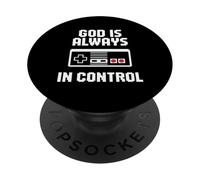 God is Always in Control Christian Gamer PopSockets Adhesive PopGrip