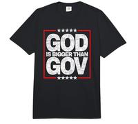 God is Bigger Than Gov Faith Design Comfort Colors Adult Heavyweight T-Shirt