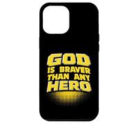 God Is Braver Than Any Hero Christian Kid Superhero Jesus Case for iPhone 12 Pro Max