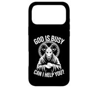 God is busy! Can I help you? Case for iPhone 17 Pro Max