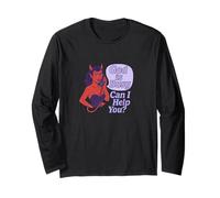 God is Busy can I Help You? Devil Woman Art Demon Girl Long Sleeve T-Shirt