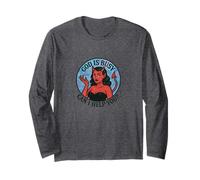 God is Busy can I Help You? Devil Woman Art Demon Girl Long Sleeve T-Shirt