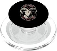 God Is Busy Can I Help You Occult Goat Ram PopSockets PopGrip for MagSafe
