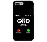 God Is Calling Phone Screen Religious Humor Christian Case for iPhone 7 Plus/8 Plus
