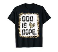 God is Dope Leopard Pattern T-Shirt