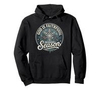 God Is Faithful In Every Season Christian Winter Christmas Pullover Hoodie