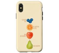 God Is Faithful In Every Season Fruit Bible Verse Christian Case for iPhone X/XS