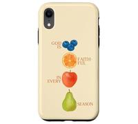 God Is Faithful In Every Season Fruit Bible Verse Christian Case for iPhone XR