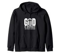 God Is Faithful In Every Season Inspiration Zip Hoodie