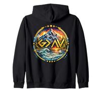 God is Faithful More Than Highs and Lows Christian Graphics Zip Hoodie