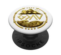 God is Faithful More Than Highs and Lows Golden Graphics PopSockets Adhesive PopGrip