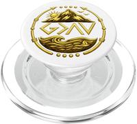 God is Faithful More Than Highs and Lows Golden Graphics PopSockets PopGrip for MagSafe