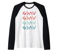 God is Faithful Today and Forever with Our Highs & Lows Raglan Baseball Tee