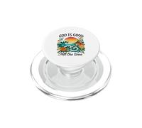 God Is Good All The Time Christian Bible Verse Cute Beach PopSockets PopGrip for MagSafe