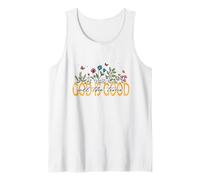God is Good All The Time Christian Faith Floral Design Tank Top