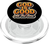 God Is Good All The Time Christian Faith Jesus Christ Quote PopSockets PopGrip for MagSafe