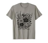 God is Good All The Time Christian Floral Faith Quote Women T-Shirt