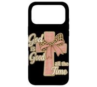 God Is Good All The Time Leopard Bow Cross Christian Case for iPhone 17 Pro Max