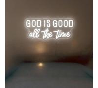 God is Good All The Time Neon Sign Custom Christian Party Decor Easter Gift