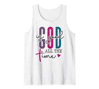 God is Good All The Time Sign Christian Sayings Bible Verse Tank Top