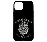 God Is Good All The Time Wild Flowers Christian Womens Kids Case for iPhone 15 Plus