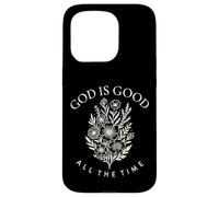 God Is Good All The Time Wild Flowers Christian Womens Kids Case for iPhone 15 Pro