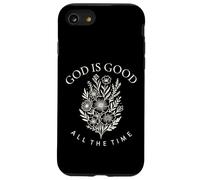 God Is Good All The Time Wild Flowers Christian Womens Kids Case for iPhone SE (2020) / 7/8
