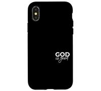 God Is Good Christian Bible Verse Faith Quote Case for iPhone X/XS