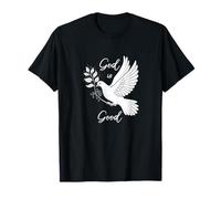God is Good Dove with Olive Branch Inspirational Silhouette T-Shirt