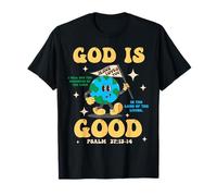 God Is Good Jesus Loves You Earth Christian Hope Faith Flag T-Shirt