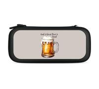 God is Great Beer is Good Carry Case for Switch Carrying Cover Storage Bag Protective Accessories Travel Black-Style