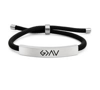 God Is Greater Than the Highs and Lows Bracelet - , Christian Bracelet Wristbands, Elegant Faith-Inspired Jewelry for Men and Women, Highs and Lows Symbol, Adjustable and Comfortable Design, God