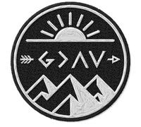 God is Greater Than The Highs and Lows Patch for Clothes - Embroidered Iron on Patch for Backpack Jacket - Fabric Sports Patches for Clothes Souvenirs & Gifts ID45095