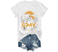 God is Greater Than The Highs and Lows Shirt Vintage Christian Bible Verse Graphic Tees for Women Men White
