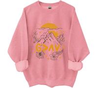 God Is Greater Than The Highs And Lows Sweatshirt, God Is Greater Than The Highs And Lows, Gods Is Good Shirt Pink