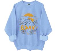 God Is Greater Than The Highs And Lows Sweatshirt, God Is Greater Than The Highs And Lows, Gods Is Good Shirt Sky Blue