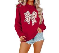 God Is Greater Than The Highs And Lows Women'S Hoodless Sweatshirt Long Sleeve Pullover Graphic Top Casual Comfortable Streetwear Work Sweatshirts Thermal Sweatshirts (Red, M)