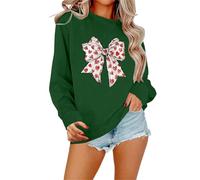God Is Greater Than The Highs And Lows Women'S Hoodless Sweatshirt Long Sleeve Pullover Graphic Top Casual Comfortable Streetwear Work Sweatshirts Thermal Sweatshirts (Green, L)